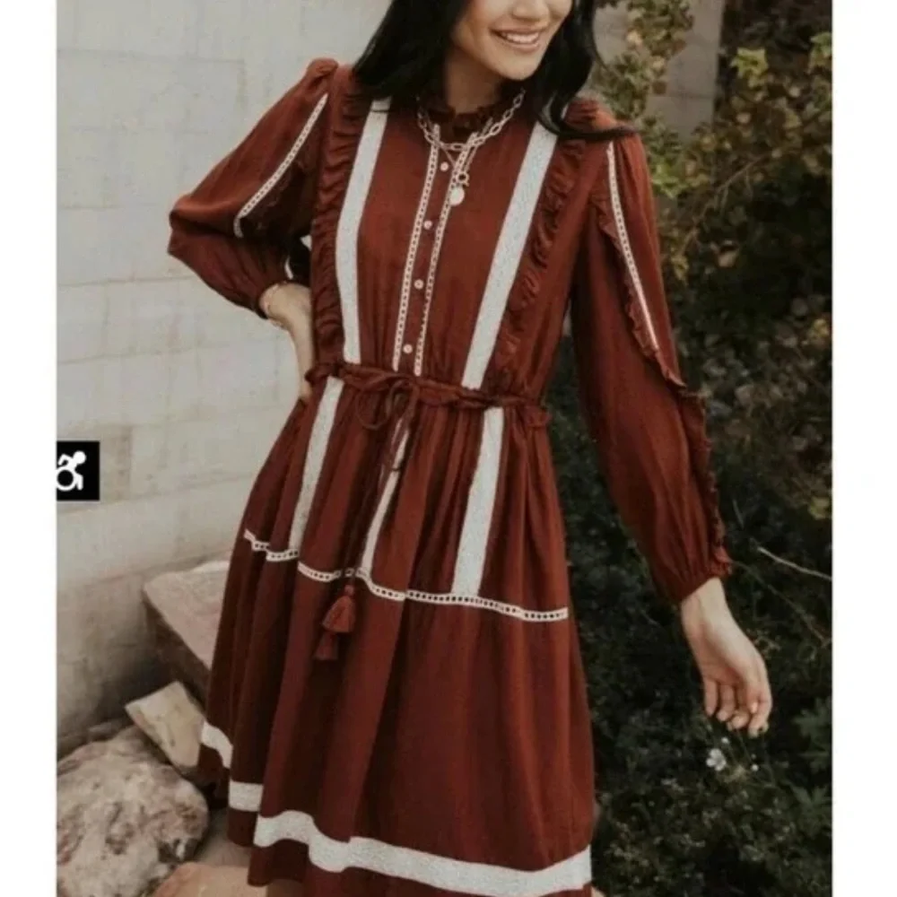 Bohme Zoe Dress with Ruffles and Lace - Picture 5 of 7